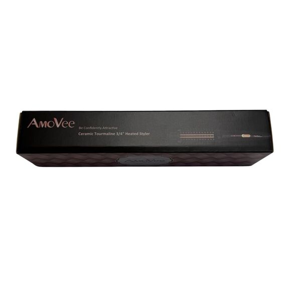 AmoVee Ceramic Tourmaline 3/4” Heated Styler New in Package - Picture 4 of 6